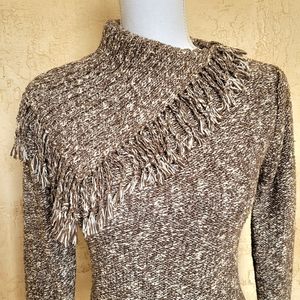 Mac & Jac Fringe Collar L/S Sweater